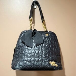 Hello Kitty Sanrio Loungefly 2014 Black Quilted Faux Leather Bag